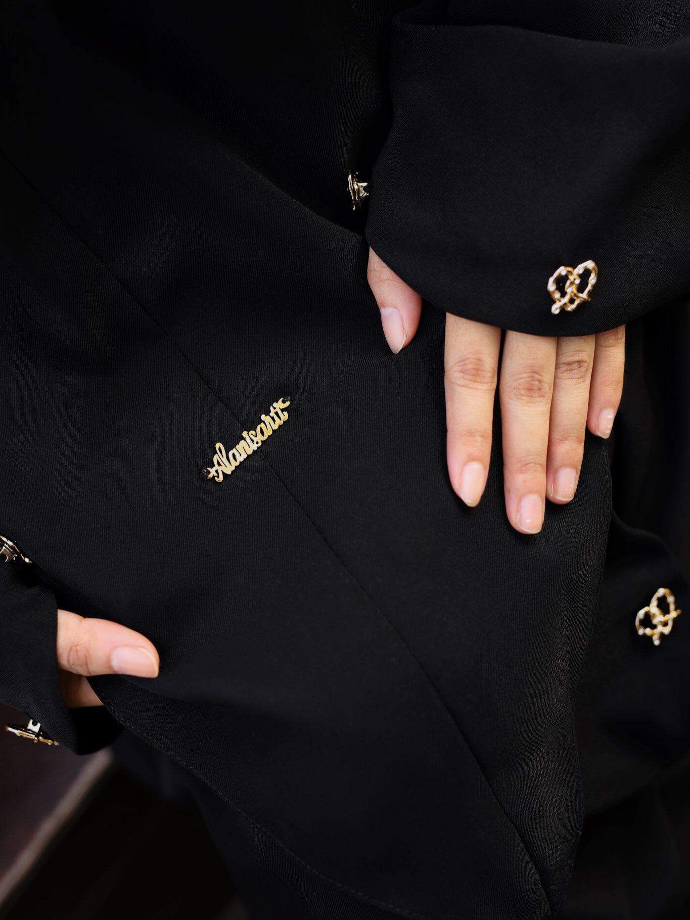 Noir Embroidery Abaya